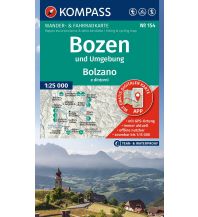 Wanderkarten Südtirol & Dolomiten Kompass-Karte 154, Bozen und Umgebung/Bolzano e dintorni 1:25.000 KOMPASS freytag & berndt