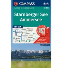 Hiking Maps Bavaria KOMPASS Wanderkarte 180 Starnberger See, Ammersee 1:50.000 Kompass-Karten GmbH