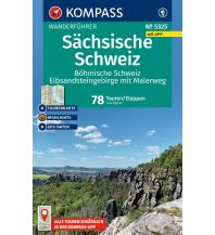 Hiking Guides KOMPASS Wanderführer 5325, Sächsische Schweiz, Böhmische Schweiz, Elbsandsteingebirge mit Malerweg, 78 Touren/Etappen mit Extra-Tourenkarte Kompass-Karten GmbH