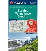 Wanderkarten Schweiz & FL Kompass-Karte 93, Bernina, Valmelenco, Sondrio 1:50.000 KOMPASS freytag & berndt