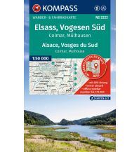 Hiking Maps Switzerland Kompass-Kartenset 2222, Elsass/Alsace, Vogesen Süd/Vosges du Sud 1:50.000 Kompass-Karten GmbH