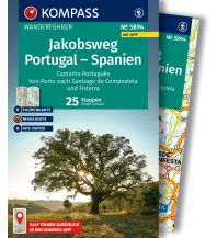 Weitwandern KOMPASS Wanderführer 5894, Jakobsweg Portugal – Spanien, 25 Etappen mit Extra-Tourenkarte Kompass-Karten GmbH