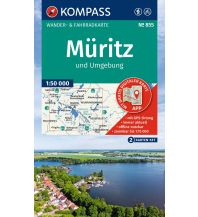 Wanderkarten Mecklenburg-Vorpommern Kompass-Karte 855, Müritz und Umgebung 1:50.000 KOMPASS freytag & berndt