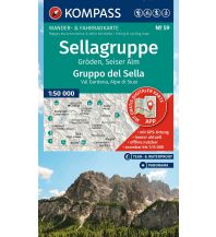 KOMPASS Wanderkarte 59 Sellagruppe, Gröden, Seiser Alm / Gruppo del Sella, Val Gardena, Alpe di Siusi 1:50.000 KOMPASS freytag & berndt