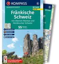 Wanderführer KOMPASS Wanderführer 5400, Fränkische Schweiz mit Oberem Maintal und Hersbrucker Schweiz, 55 Touren mit Extra-Tourenkarte Kompass-Karten GmbH
