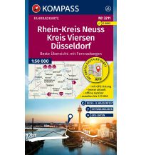 Radkarten Deutschland KOMPASS Fahrradkarte 3211 Rhein-Kreis Neuss, Kreis Viersen, Düsseldorf 1:50.000 Kompass-Karten GmbH