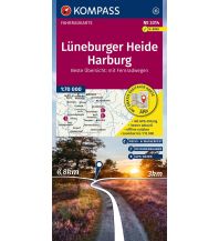 Radkarten Deutschland KOMPASS Fahrradkarte 3314, Lüneburger Heide, Harburg mit Knotenpunkten 1:70.000 KOMPASS freytag & berndt