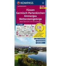 KOMPASS Fahrradkarte 3350 Füssen, Garmisch-Partenkirchen, Ammergau, Wettersteingebirge 1:70.000 KOMPASS freytag & berndt