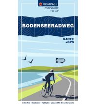 Cycling Maps Switzerland KOMPASS Fahrrad-Tourenkarte Bodenseeradweg 1:50.000 Kompass-Karten GmbH