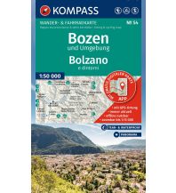 Wanderkarten Südtirol & Dolomiten Kompass-Karte 54, Bozen und Umgebung/Bolzano e dintorni 1:50.000 KOMPASS freytag & berndt