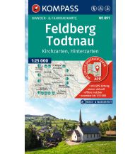 Wanderkarten Schwarzwald - Schwäbische Alb KOMPASS Wanderkarte 891 Feldberg, Todtnau, Kirchzarten, Hinterzarten 1:25.000 KOMPASS freytag & berndt