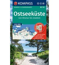 Wanderkarten Mecklenburg-Vorpommern Kompass-Kartenset 739, Ostseeküste von Wismar bis Usedom 1:50.000 KOMPASS freytag & berndt