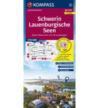 Radkarten Deutschland KOMPASS Fahrradkarte 3317, Schwerin, Lauenburgische Seen 1:70.000 Kompass-Karten GmbH