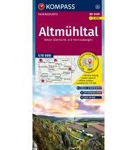 Radkarten Deutschland KOMPASS Fahrradkarte 3329, Altmühltal 1:70.000 Kompass-Karten GmbH
