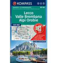 Wanderkarten Italien Kompass Karte 105, Lecco, Valle Brembana 1:50.000 Kompass-Karten GmbH