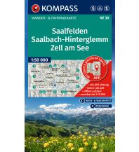 Wanderkarten Salzburg Kompass-Karte 30, Saalfelden, Saalbach-Hinterglemm, Zell am See 1:50.000 Kompass-Karten GmbH