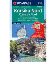 Wanderkarten Frankreich Kompass-Kartenset 2250, Korsika Nord/Corse du Nord 1:50.000 Kompass-Karten GmbH