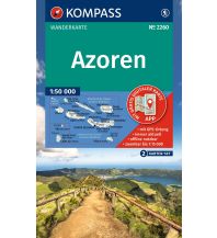 Wanderkarten Portugal Kompass-Kartenset 2260, Azoren 1:50.000 KOMPASS freytag & berndt