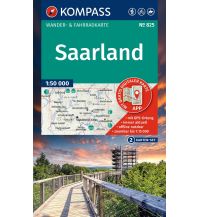 Hiking Maps Germany Kompass-Kartenset 825, Saarland 1:50.000 Kompass-Karten GmbH