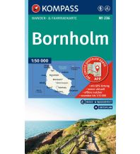 Hiking Maps Denmark + Faroe Islands KOMPASS Wanderkarte 236, Bornholm 1:50.000 Kompass-Karten GmbH