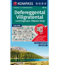 KOMPASS Wanderkarte 45 Defereggental, Villgratental, Lasörlinggruppe, Villgrater Berge 1:50.000 KOMPASS freytag & berndt