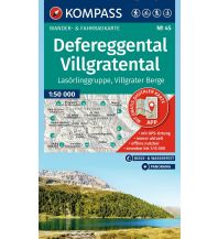 KOMPASS Wanderkarte 45 Defereggental, Villgratental, Lasörlinggruppe, Villgrater Berge 1:50.000 KOMPASS freytag & berndt