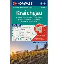 KOMPASS Wanderkarte 768 Kraichgau, Karlsruhe, Landau i. d. Pfalz, Speyer, Sinsheim, Eppingen, Bretten, Pforzheim 1:50.000 KOMPASS freytag & berndt