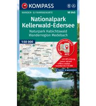 KOMPASS Wanderkarte 845 Nationalpark Kellerwald-Edersee, Naturpark Habichtswald, Wanderregion Medebach 1:50.000 KOMPASS freytag & berndt