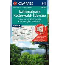 KOMPASS Wanderkarte 845 Nationalpark Kellerwald-Edersee, Naturpark Habichtswald, Wanderregion Medebach 1:50.000 KOMPASS freytag & berndt