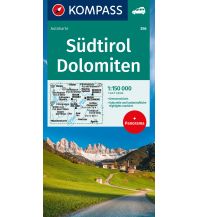 KOMPASS Autokarte Südtirol, Dolomiten, South Tyrol, Dolomites 1:150.000 KOMPASS freytag & berndt