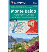 KOMPASS Wanderkarte 129 Monte Baldo, Malcesine, Nago-Torbole, Garda 1:25.000 KOMPASS freytag & berndt