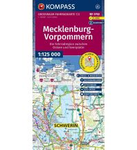 Radkarten Deutschland KOMPASS Großraum Fahrradkarte 3702, Mecklenburg-Vorpommern 1:125.000 KOMPASS freytag & berndt