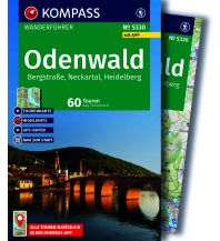 KOMPASS Wanderführer Odenwald, Bergstraße, Neckartal, Heidelberg, 60 Touren mit Extra-Tourenkarte KOMPASS freytag & berndt