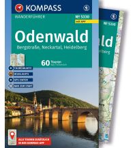 KOMPASS Wanderführer Odenwald, Bergstraße, Neckartal, Heidelberg, 60 Touren mit Extra-Tourenkarte KOMPASS freytag & berndt