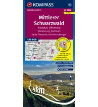 KOMPASS Fahrradkarte 3368 Mittlerer Schwarzwald, Kinzigtal, Offenburg, Strasbourg, Rottweil 1:70.000 KOMPASS freytag & berndt