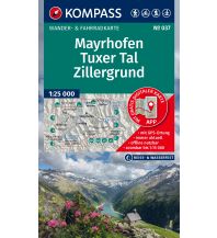 Wanderkarten Tirol KOMPASS Wanderkarte 037 Mayrhofen, Tuxer Tal, Zillergrund 1:25.000 KOMPASS freytag & berndt