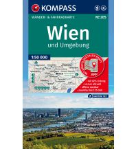 KOMPASS Wanderkarten-Set 205 Wien und Umgebung (2 Karten) 1:50.000 KOMPASS freytag & berndt