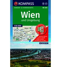 KOMPASS Wanderkarten-Set 205 Wien und Umgebung (2 Karten) 1:50.000 KOMPASS freytag & berndt
