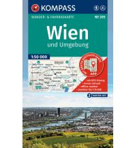 KOMPASS Wanderkarten-Set 205 Wien und Umgebung (2 Karten) 1:50.000 KOMPASS freytag & berndt