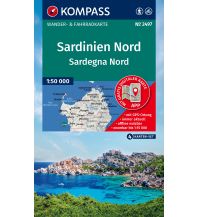 KOMPASS Wanderkarten-Set 2497 Sardinien Nord / Sardegna Nord (4 Karten) 1:50.000 KOMPASS freytag & berndt