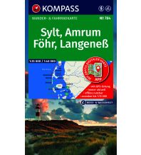 KOMPASS Wanderkarte 784 Sylt, Amrum, Föhr, Langeneß 1:35.000 KOMPASS freytag & berndt