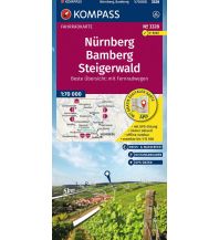 KOMPASS Fahrradkarte 3328 Nürnberg, Bamberg, Steigerwald 1:70.000 KOMPASS freytag & berndt