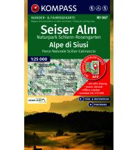 KOMPASS Wanderkarte 067 Seiser Alm, Naturpark Schlern-Rosengarten / Alpe di Siusi, Parco Naturale Sciliar-Catinaccio 1:25.000 KOMPASS freytag & berndt