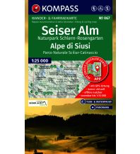 KOMPASS Wanderkarte 067 Seiser Alm, Naturpark Schlern-Rosengarten / Alpe di Siusi, Parco Naturale Sciliar-Catinaccio 1:25.000 KOMPASS freytag & berndt