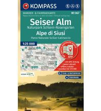 KOMPASS Wanderkarte 067 Seiser Alm, Naturpark Schlern-Rosengarten / Alpe di Siusi, Parco Naturale Sciliar-Catinaccio 1:25.000 KOMPASS freytag & berndt