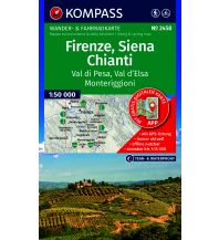 KOMPASS Wanderkarte 2458 Firenze, Siena, Chianti, Val di Pesa, Val d'Elsa, Monteriggioni 1:50.000 KOMPASS freytag & berndt