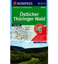 KOMPASS Wanderkarte 813 Östlicher Thüringer Wald 1:50.000 KOMPASS freytag & berndt