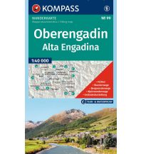 KOMPASS Wanderkarte 99 Oberengadin / Alta Engadina 1:40.000 KOMPASS freytag & berndt
