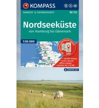 KOMPASS Wanderkarten-Set 723 Nordseeküste von Hamburg bis Dänemark (2 Karten) 1:50.000 KOMPASS freytag & berndt