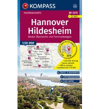 KOMPASS Fahrradkarte 3215 Hannover, Hildesheim 1:50.000 KOMPASS freytag & berndt